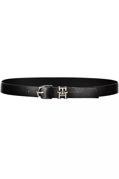 Tommy Hilfiger Black Leather Women Women's Belt