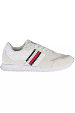 Tommy Hilfiger Eco-Conscious White Sneakers With Logo Men's Accent