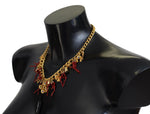 Dolce & Gabbana Opulent Multicolor Crystal Statement Women's Necklace