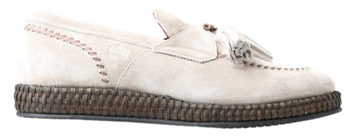 Dolce & Gabbana Elegant Ivory Leather Men's Espadrilles