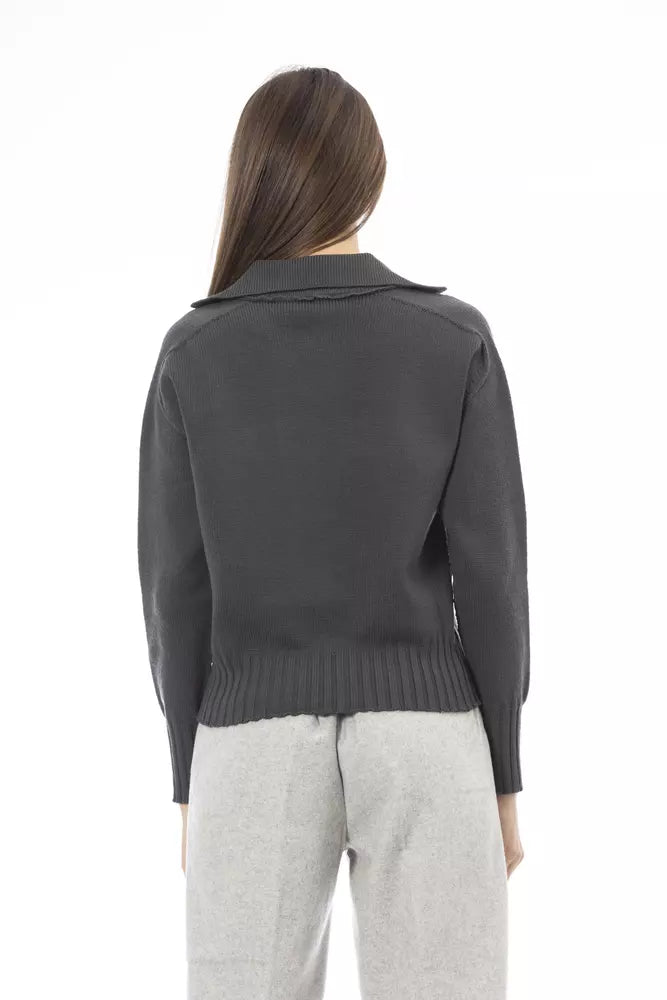 Alpha Studio Green Wool Women Women's Sweater