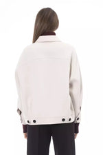 Alpha Studio White Wool Women Women's Blazer