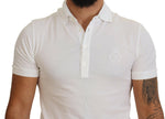 Dolce & Gabbana Elegant White Cotton Blend Men's Polo