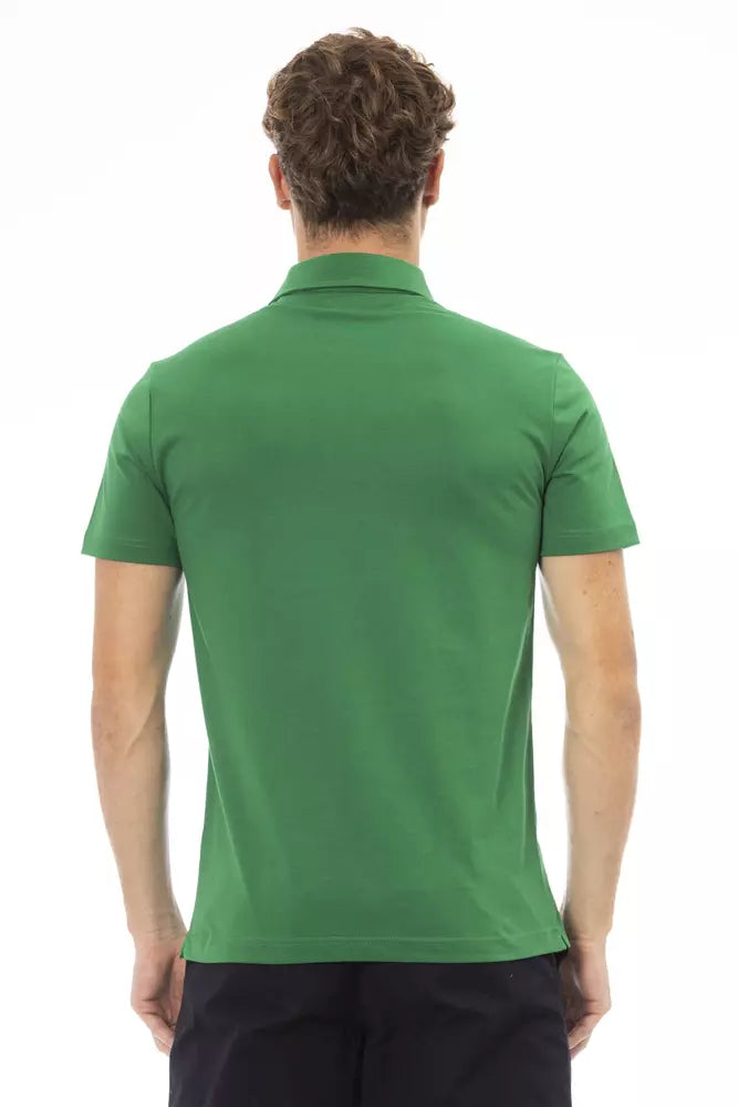 Baldinini Trend Green Cotton Men Polo Men's Shirt