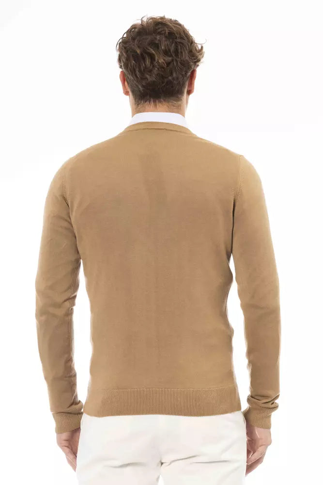 Baldinini Trend Beige Modal Men Men's Sweater