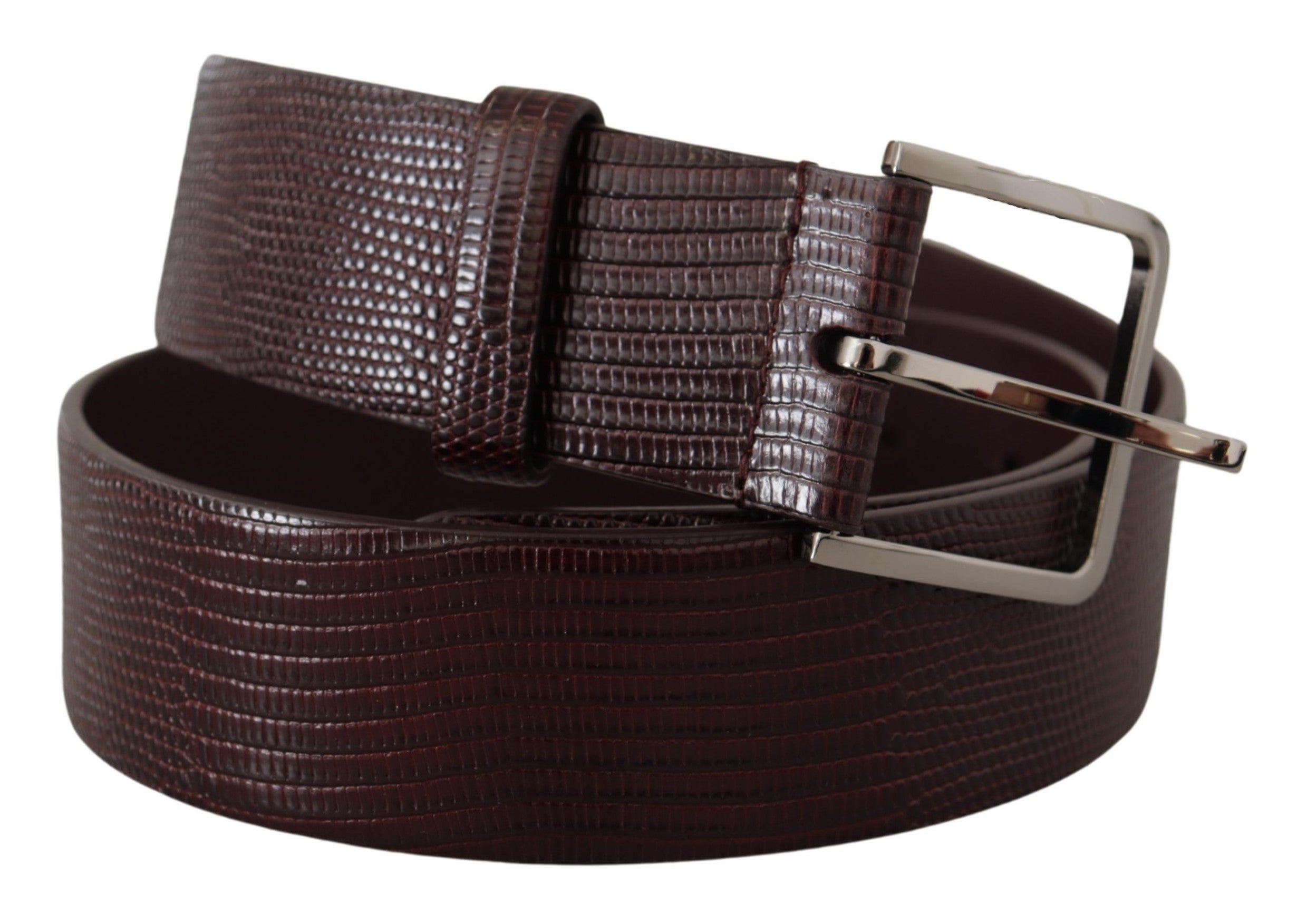 Dolce & Gabbana Elegant Dark Brown Leather Men's Belt