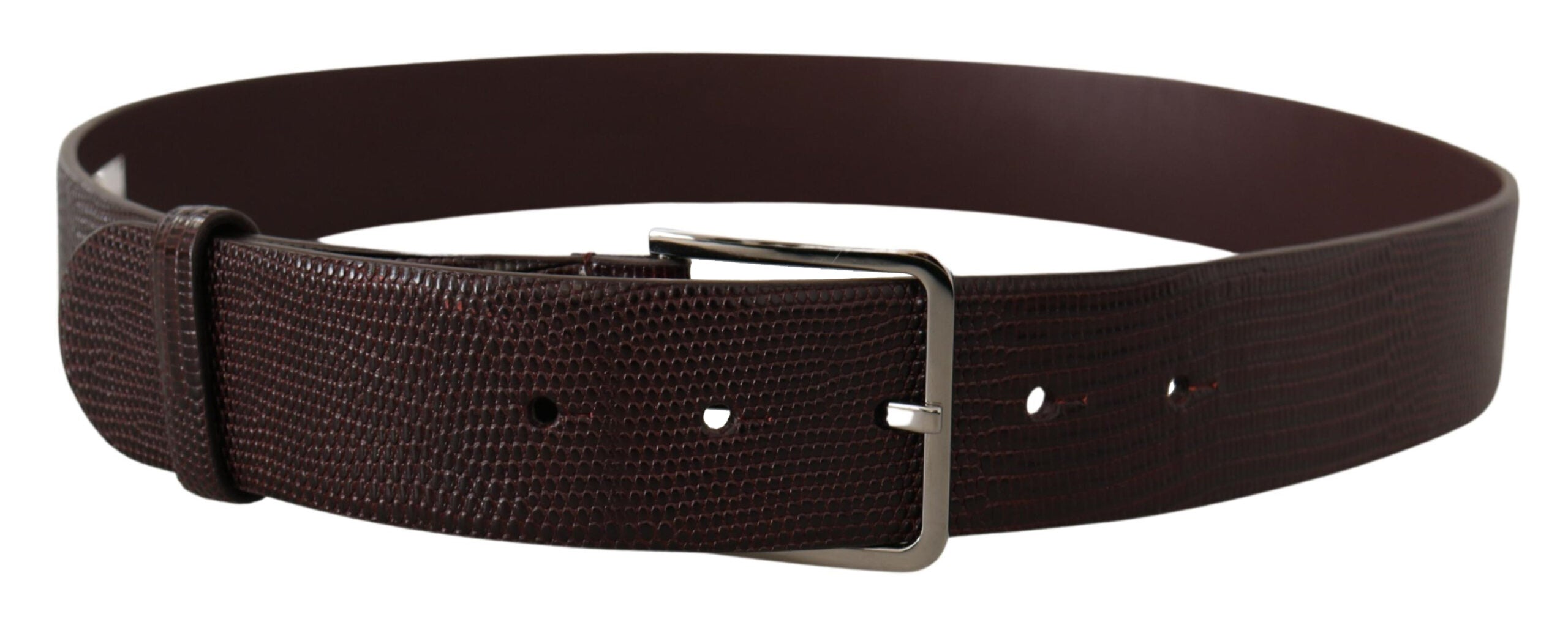 Dolce & Gabbana Elegant Dark Brown Leather Men's Belt