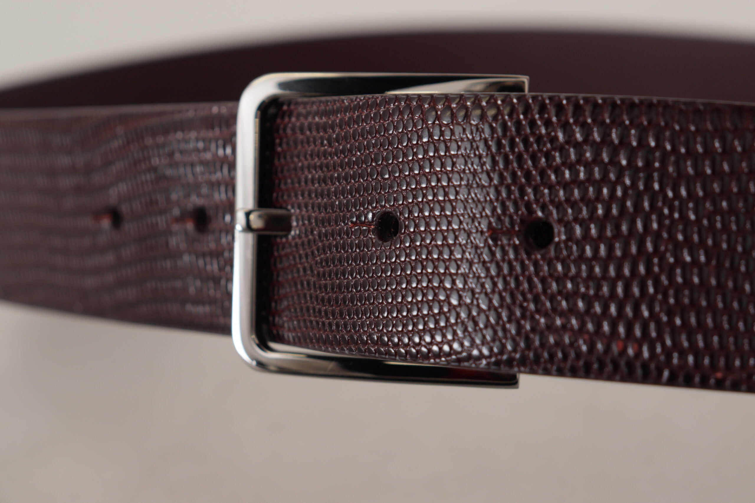 Dolce & Gabbana Elegant Dark Brown Leather Men's Belt