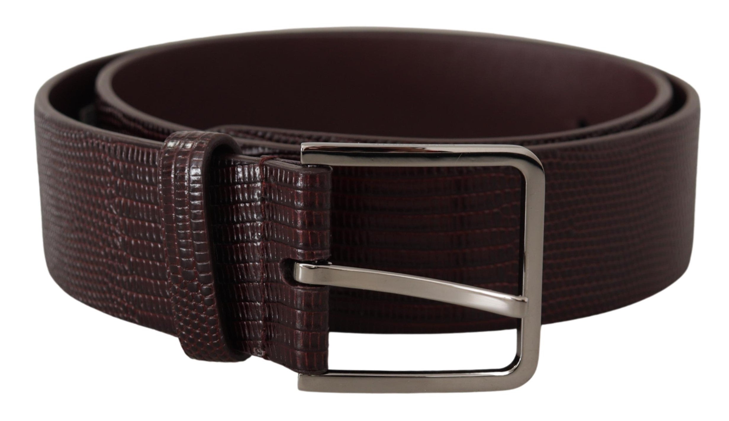 Dolce & Gabbana Elegant Dark Brown Leather Men's Belt