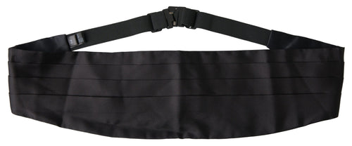 Dolce & Gabbana Elegant Black Silk Men's Cummerbund