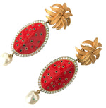 Dolce & Gabbana Radiant Red Watermelon Clip-On Women's Earrings