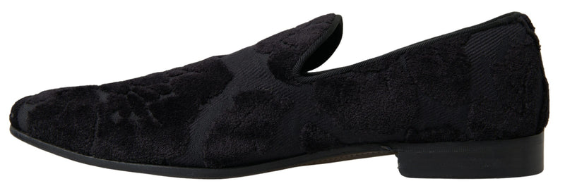 Dolce & Gabbana Exquisite Black Vintage Loafers for Men's Men