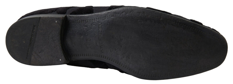 Dolce & Gabbana Exquisite Black Vintage Loafers for Men's Men