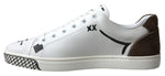 Dolce & Gabbana Sleek White Leather Casual Men's Sneakers