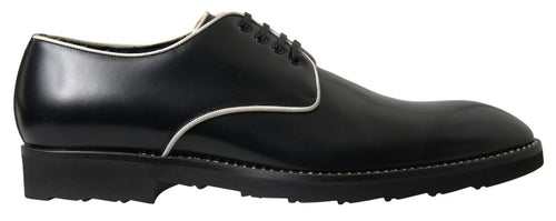 Dolce & Gabbana Elegant Black and White Formal Men's Men's Shoes