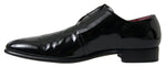 Dolce & Gabbana Elegant Black Patent Leather Formal Men's Men's Shoes