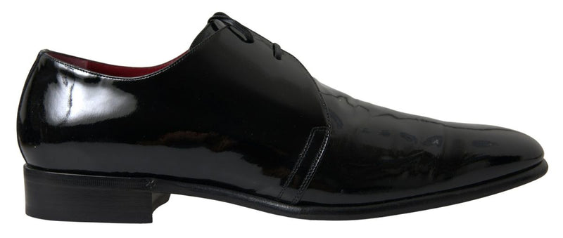 Dolce & Gabbana Elegant Black Patent Leather Formal Men's Men's Shoes