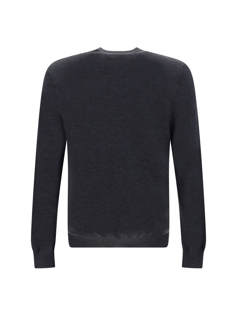 Fendi Chic Grey Wool Iconic Logo Men's Sweater