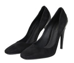 Bottega Veneta Black Suede Leather Kid Luxe Heels 430398 1000