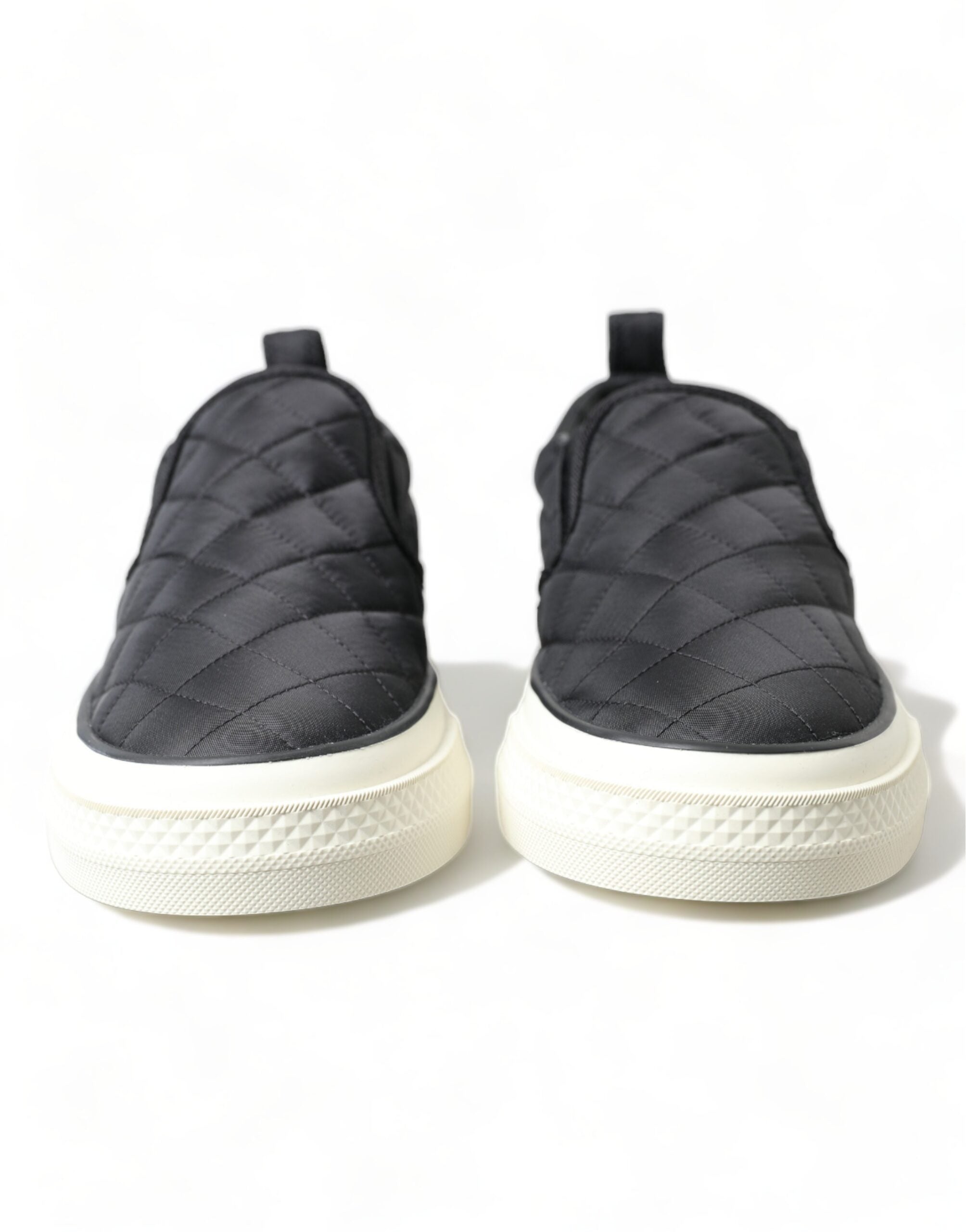 Dolce & Gabbana Elegant Quilted Black Canvas Women's Sneakers