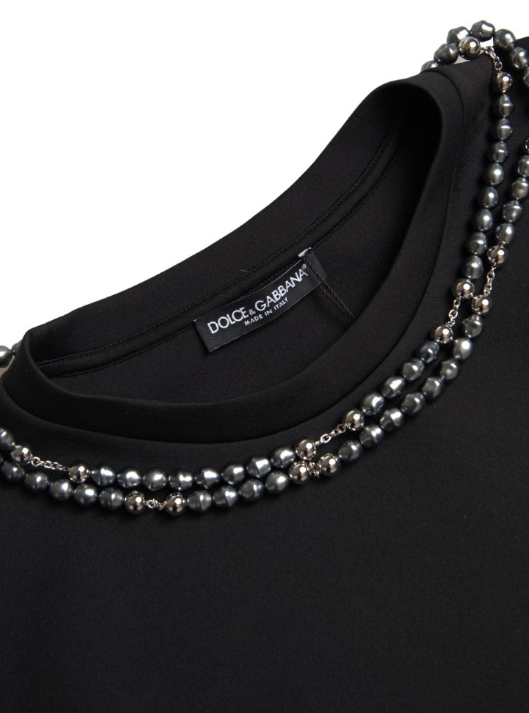 Dolce & Gabbana Embellished Neckline Casual Men's T-Shirt