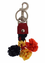 Dolce & Gabbana Multicolor Sicily Raffia Leather Women's Keychain