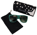 Dolce & Gabbana Chic Square Sunglasses with Star Women's Pattern