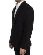 Dolce & Gabbana Bordeaux Alpaga Two-Button Blazer Men's Jacket