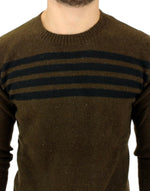 Costume National Elegant Crewneck Striped Sweater Men's Pullover