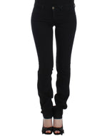 Costume National Elegant Black Straight Leg Women's Jeans