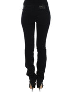 Costume National Elegant Black Straight Leg Women's Jeans