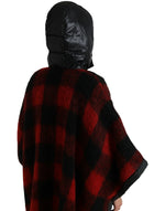 Dolce & Gabbana Elegant Buffalo Check Poncho Women's Jacket