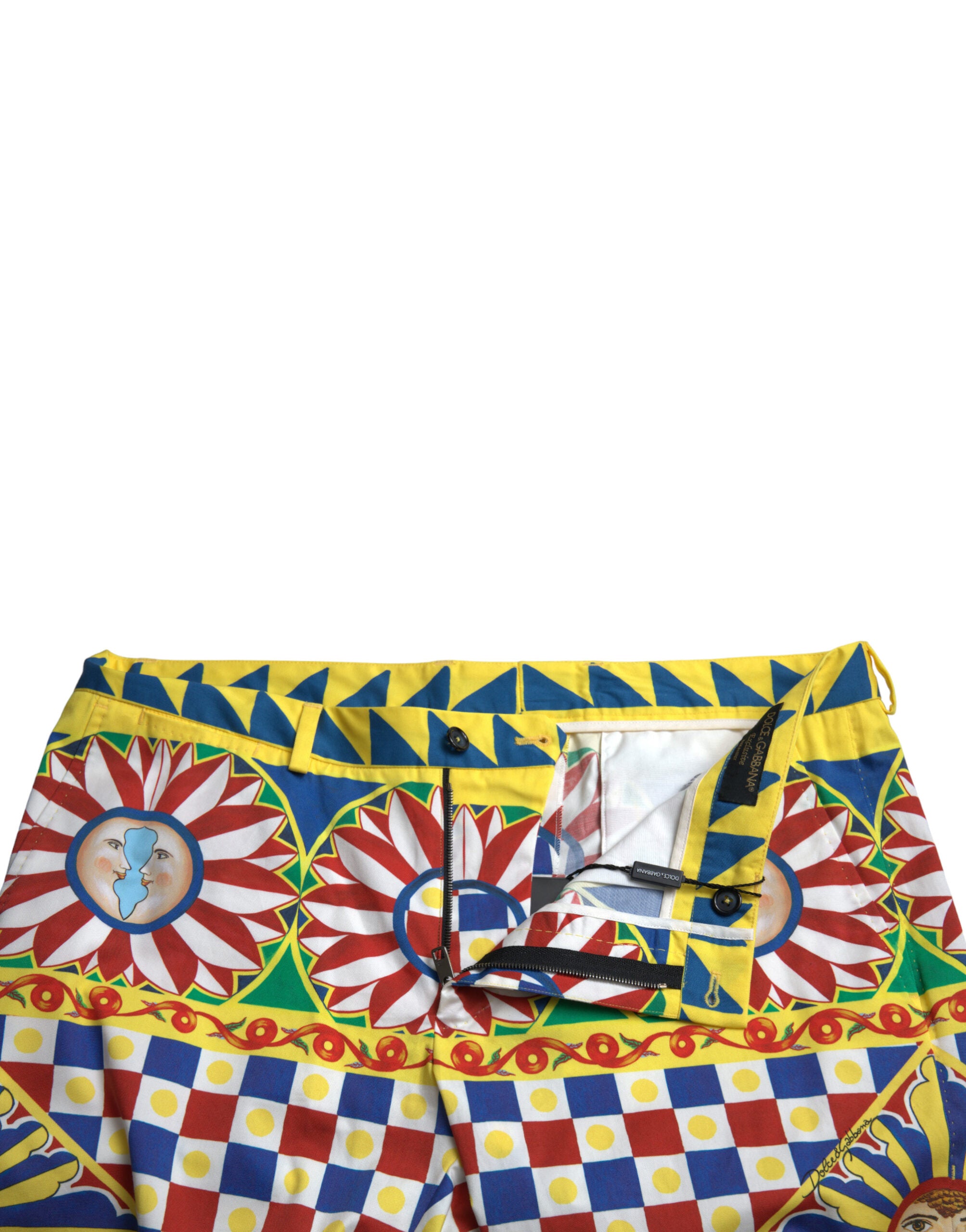 Dolce & Gabbana Multicolor Print Bermuda Men's Shorts