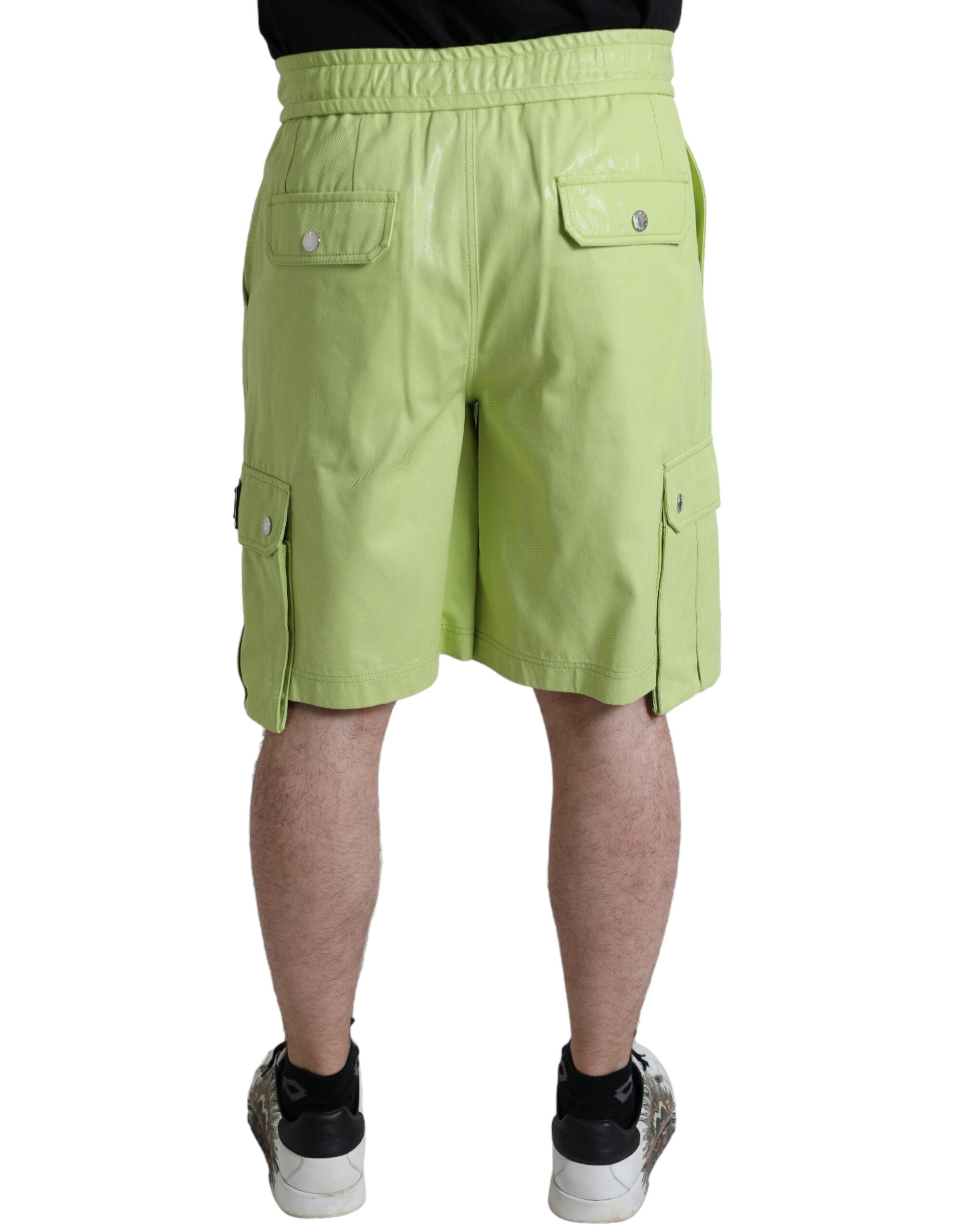 Dolce & Gabbana Chic Light Green Cotton Bermuda Men's Shorts