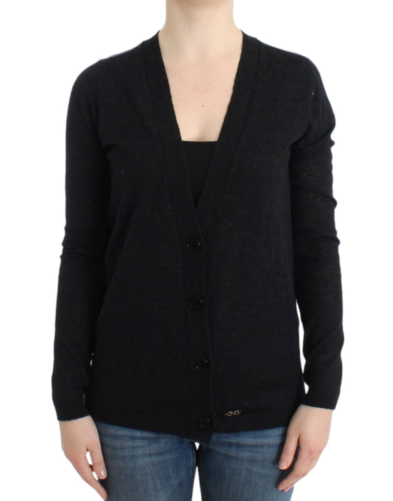 Costume National Elegant Deep V-neck Lightweight Women's Cardigan