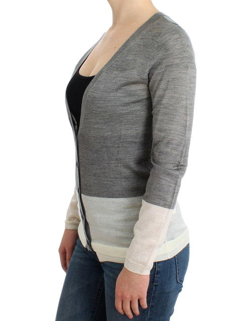 Costume National Chic Gray Lightweight Women's Cardigan