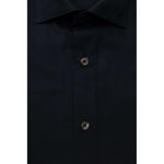 Bagutta Blue Cotton Men Men's Shirt