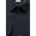 Bagutta Blue Cotton Men Men's Shirt