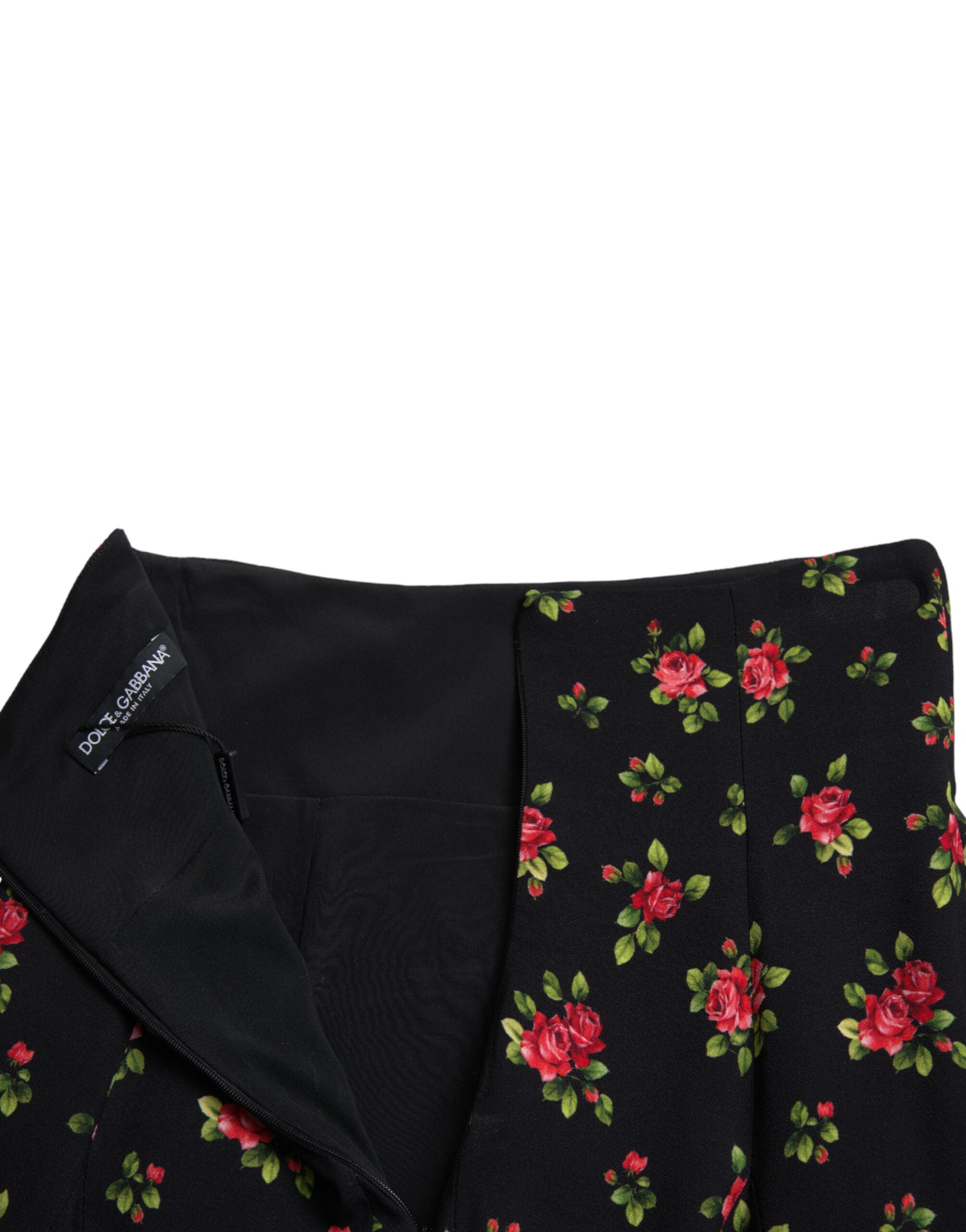 Dolce & Gabbana Floral A-Line Mini Skirt with High Women's Waist