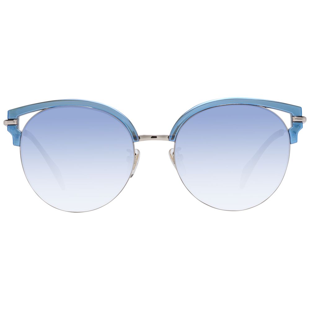 Police Chic Blue Gradient Butterfly Women's Sunglasses