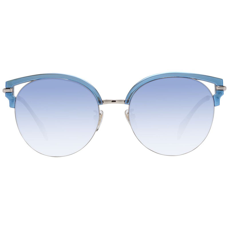 Police Chic Blue Gradient Butterfly Women's Sunglasses