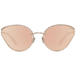 Roberto Cavalli Rose Gold Oval Mirrored Women's Sunglasses