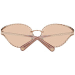 Roberto Cavalli Rose Gold Oval Mirrored Women's Sunglasses