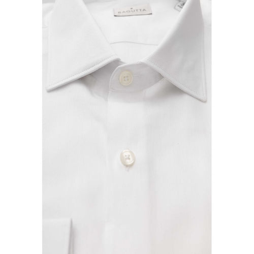 Bagutta White Cotton Men Men's Shirt