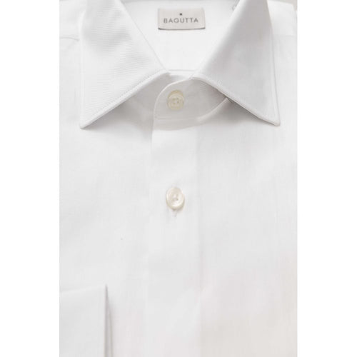 Bagutta White Cotton Men Men's Shirt