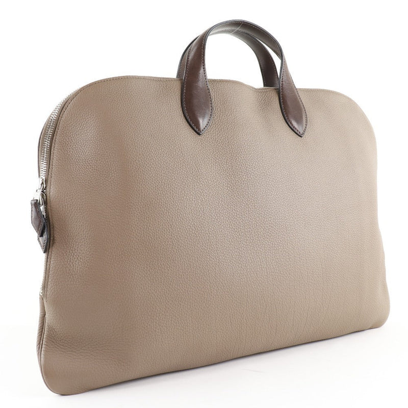 Hermès Edito Beige Leather Briefcase Bag (Pre-Owned)