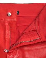 Dolce & Gabbana Elegant High-Waist Stretch Denim in Women's Red