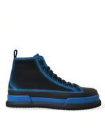 Dolce & Gabbana Elegant High-Top Canvas Men's Sneakers