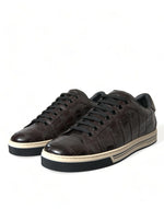 Dolce & Gabbana Elegant Exotic Leather Low-Top Men's Sneakers