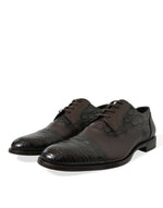 Dolce & Gabbana Elegant Brown Formal Derby Dress Men's Shoes